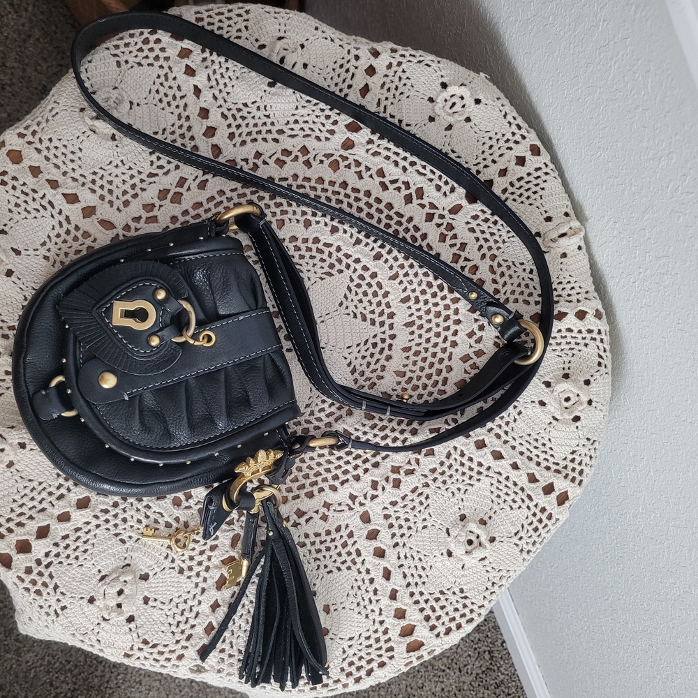Juicy Couture Black Crossbody Bag with Gold Accents - Picture 9 of 13